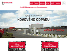 Tablet Screenshot of kovosrot-olomouc.cz